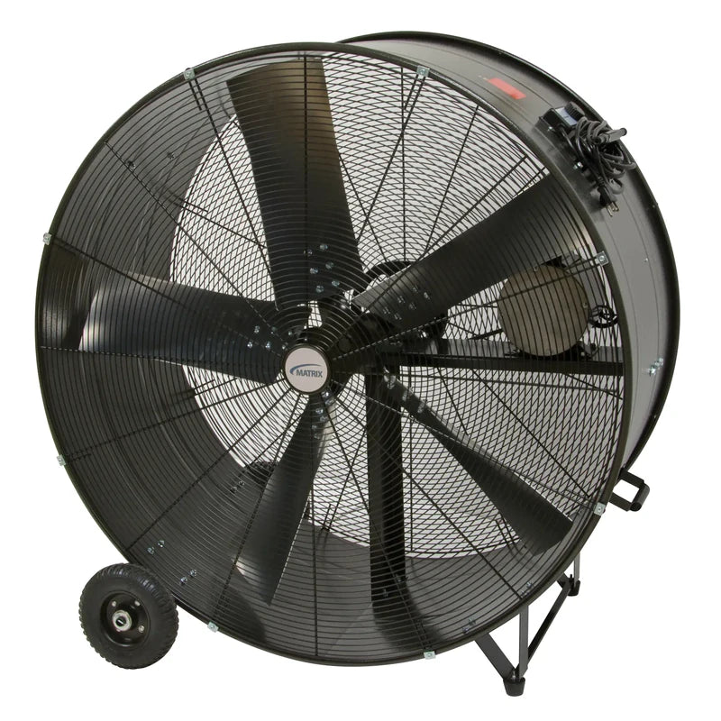 Matrix Industrial EA662 42-inch drum fan shown from the front angle