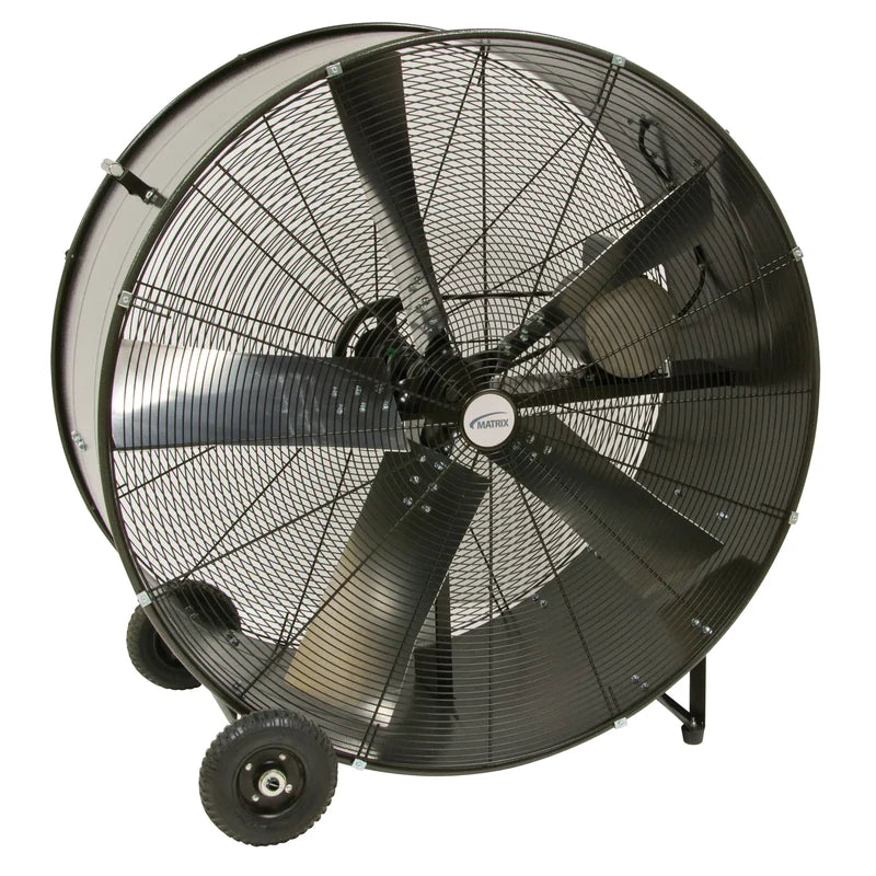 Matrix Industrial EA662 42-inch drum fan shown from the opposite angle