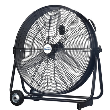 Matrix Industrial EA778 24-inch slim drum fan with casters and moving handle
