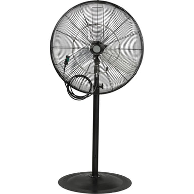 Matrix Industrial EA829 30-inch misting pedestal fan front view