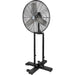 Matrix Industrial EB116 24-inch foldable fan in pedestal configuration