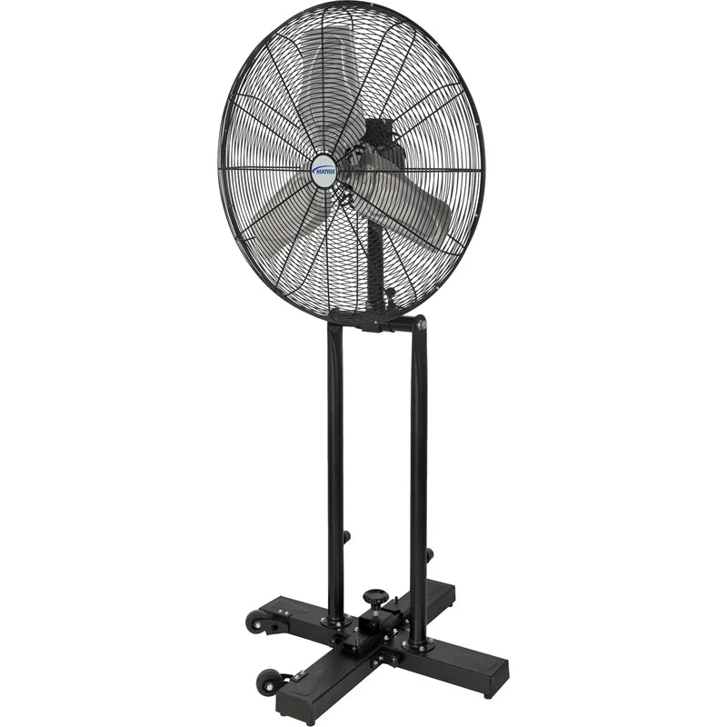 Matrix Industrial EB116 24-inch foldable fan in pedestal configuration