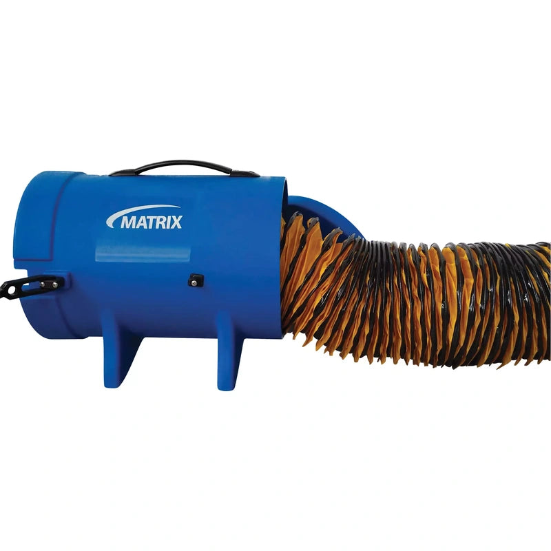 Matrix EB537 canister with connected 15-foot ventilation ducting