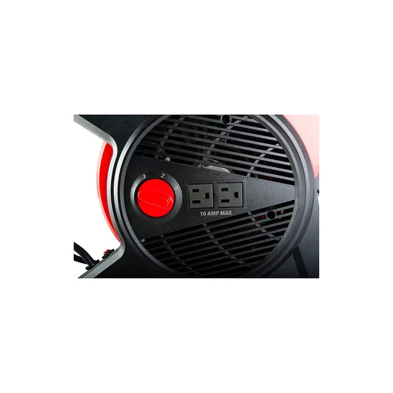Matrix Industrial EB584 three-speed dial and dual outlet close-up