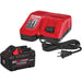 Milwaukee M18 REDLITHIUM FORGE 12Ah battery front view
