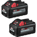 Milwaukee M18 HIGH OUTPUT XC6.0 18V Battery Pack 2-Pack