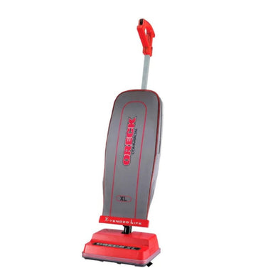 Side view of Oreck U2000 lightweight upright vacuum