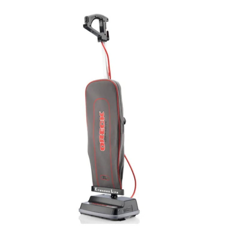 Low profile design of Oreck commercial upright vacuum