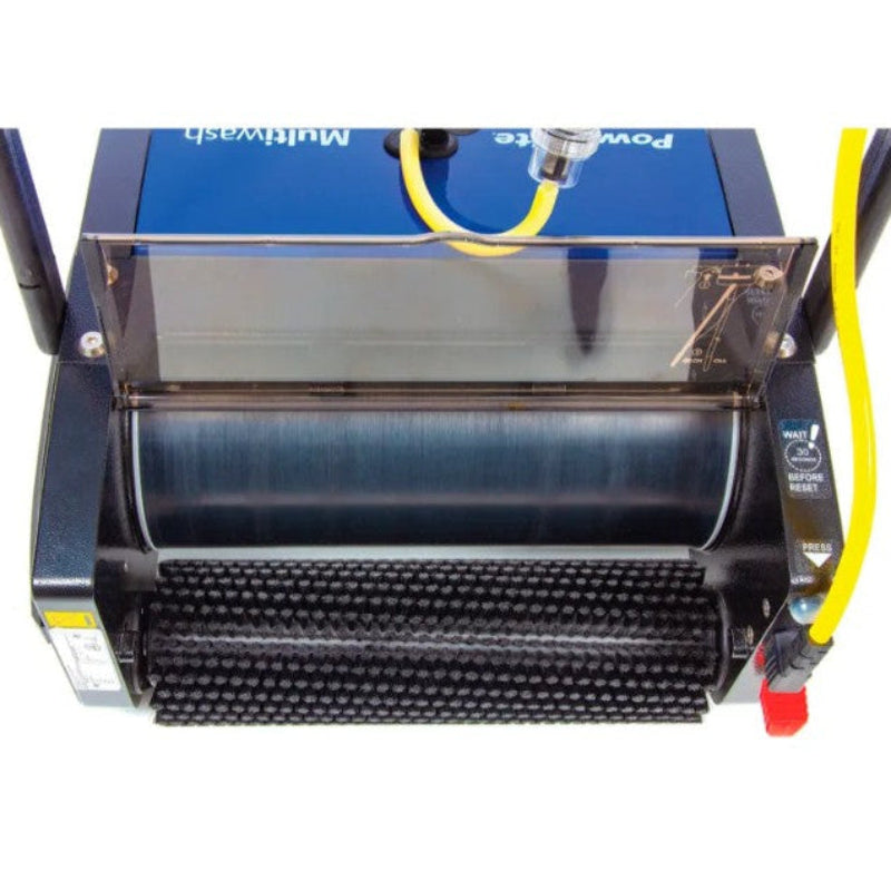 multi surface scrubber cleaning hard floors in commercial facility