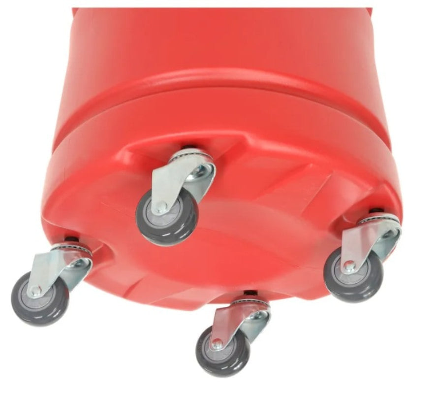 Red polyethylene body of Pullman Holt Model 45HEPA Vacuum