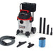 RIDGID 1610RV 16 gallon stainless steel wet dry vacuum with cart and commercial cleaning accessories