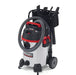 Side profile of the RIDGID 1610RV commercial vacuum with integrated accessory storage