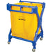 RMP laundry cart with smooth-rolling swivel casters for easy transport through commercial facilities