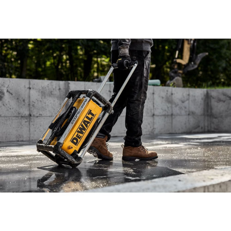 DEWALT 2100 PSI Electric Cold Water Pressure Washer – 13 Amp Jobsite Power Washer rolling