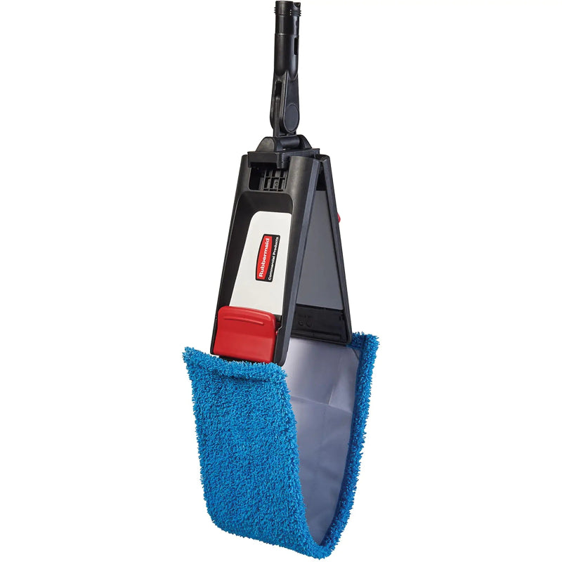 Rubbermaid microfiber flat mop head designed for efficient floor cleaning in commercial spaces