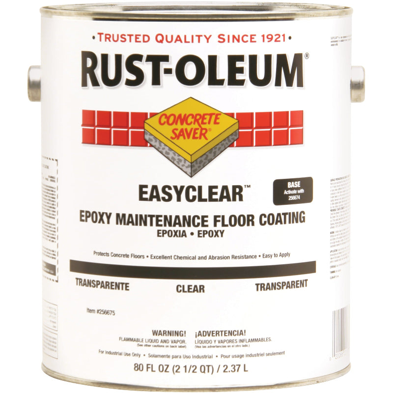 Rust-Oleum Maintenance Floor Coating Kit 1 gallon clear epoxy high gloss for commercial concrete floors