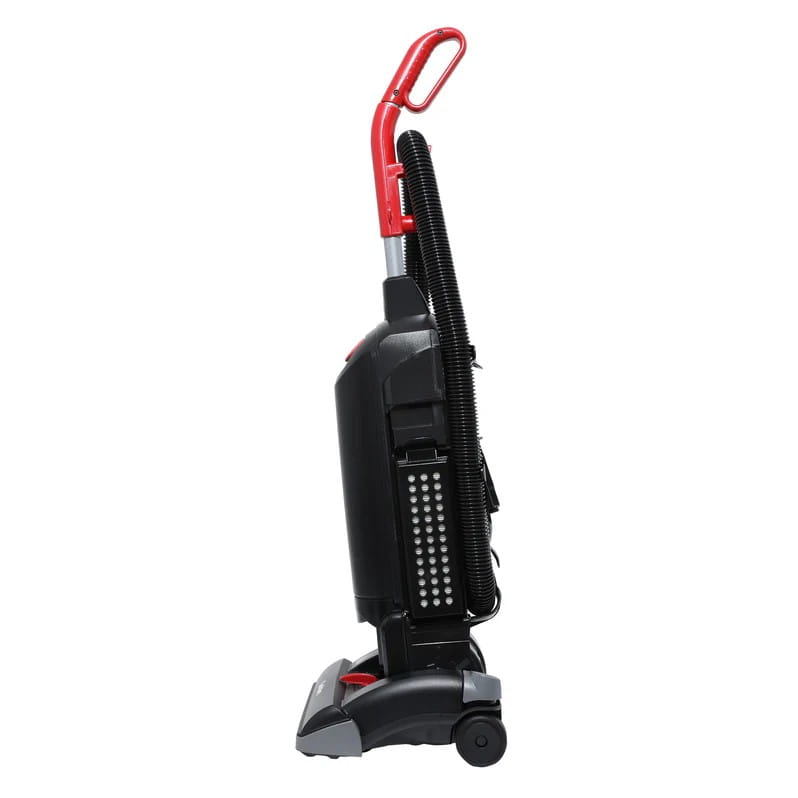 Side view of Sanitaire SC5500B QuietClean commercial upright vacuum
