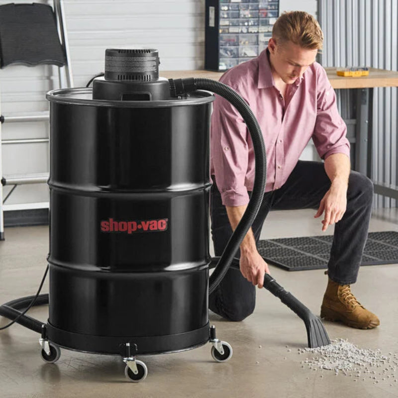 Shop-Vac 55-Gallon 3 HP Industrial Wet/Dry Vacuum for heavy-duty cleaning in commercial and industrial spaces