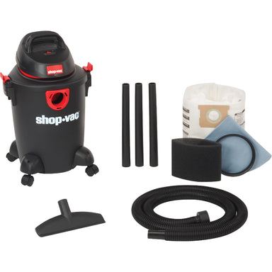 Shop-Vac 6 gallon wet dry commercial vacuum for workshops maintenance and janitorial cleaning