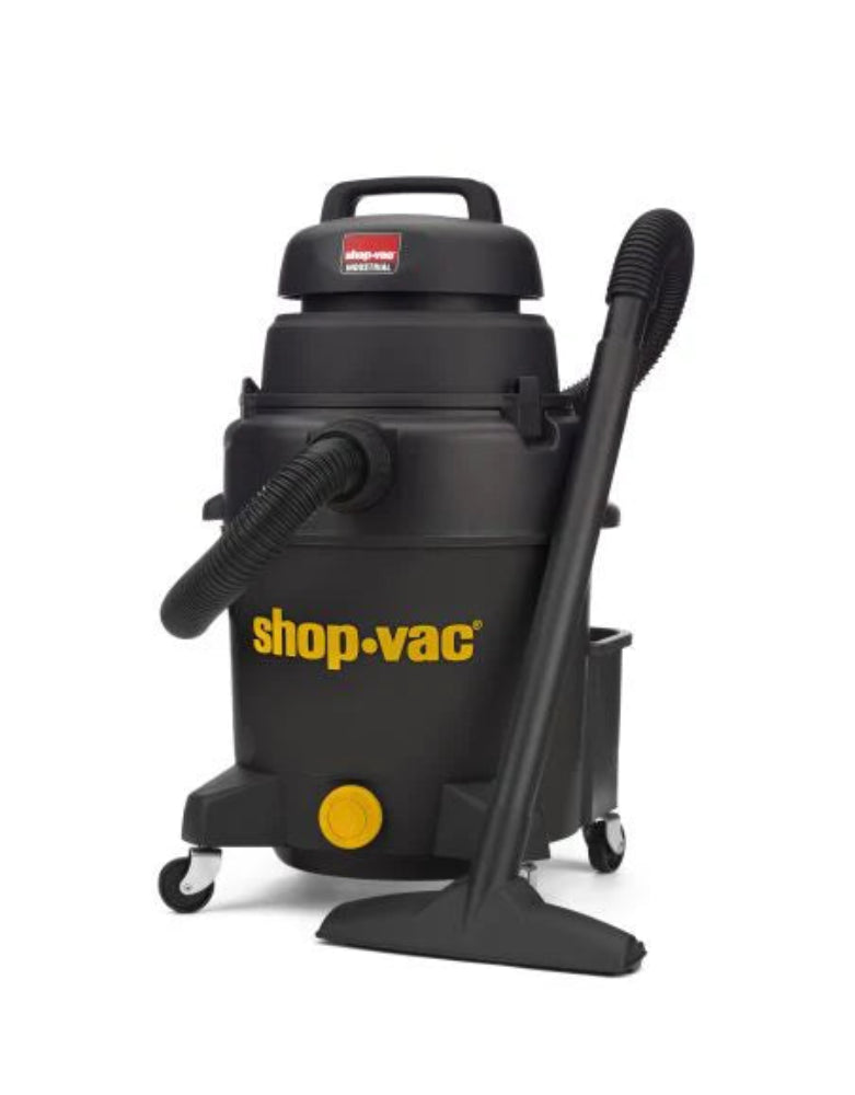 Side view of Shop-Vac 9258106 10 Gal Wet/Dry Vacuum with polycarbonate tank