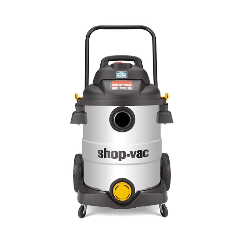Side view of Shop-Vac SVX2 12 Gal Wet/Dry Vacuum with stainless steel tank and blower port