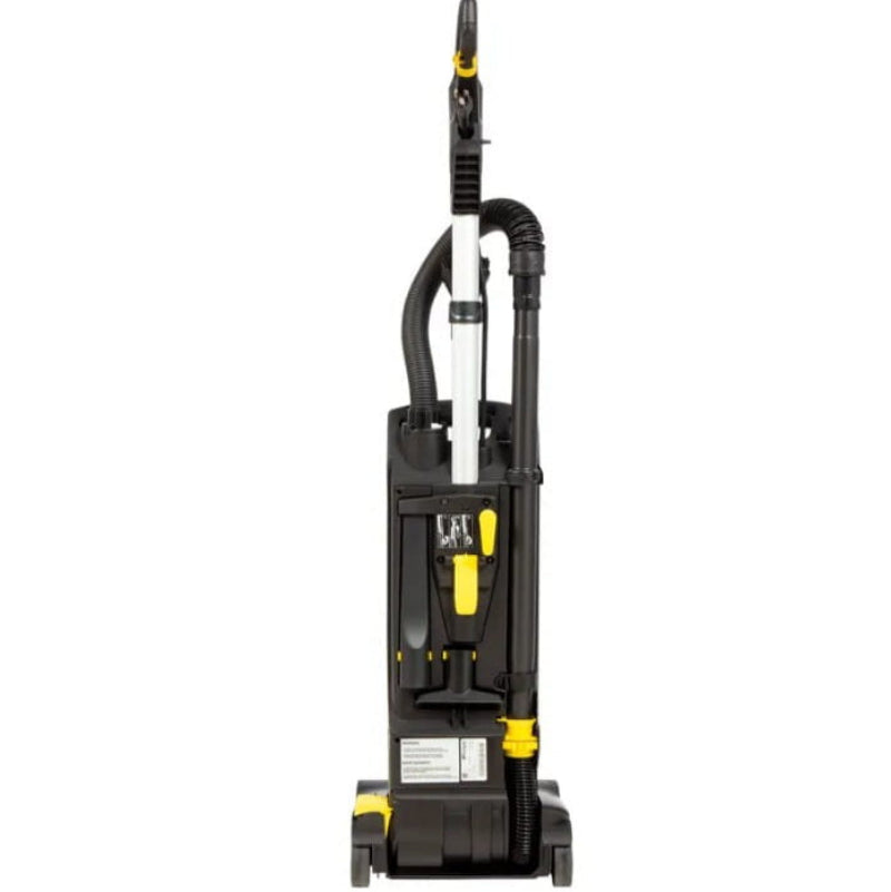 Side view of Tornado CVD 30 Deluxe commercial upright vacuum