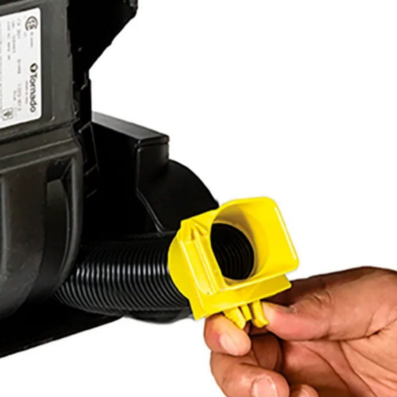 Brush roll and belt system detail on Tornado CVD 38 Deluxe vacuum