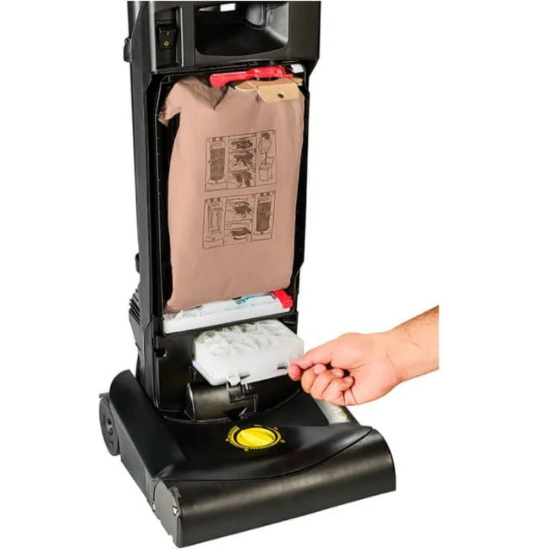 True HEPA filtration system on Tornado CVD 38 Deluxe vacuum