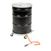 Vestil DRUM-QUAD-H-TLT dolly supporting a steel drum in the upright position