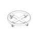 Line-art view of the Vestil DRUM-SS-55-H stainless steel mobile drum dolly