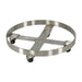 Vestil DRUM-SS-55-H stainless steel 55-gallon drum dolly with four hard rubber swivel casters