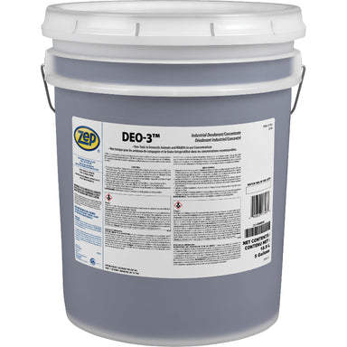 Zep Deo 3 Industrial Deodorizer 5 gallon pail concentrated deodorizing solution for commercial cleaning and facility maintenance