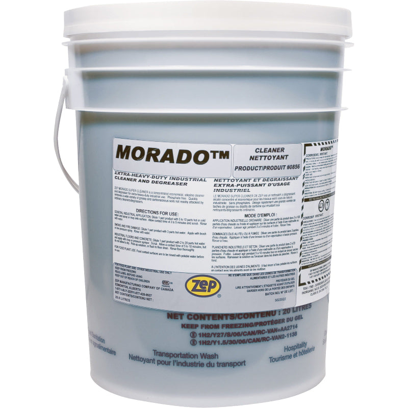 Zep Morado Super Heavy-Duty Multi-Purpose Cleaner and Degreaser 20 litre pail for commercial and industrial cleaning applications